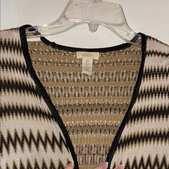 Chico's Long Sweater Cardigan, lightweight | Sz S - Picture 7 of 8